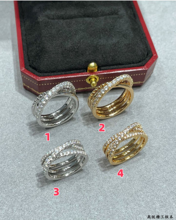 ca*t*er three-ring rivet Di*m*nd ring