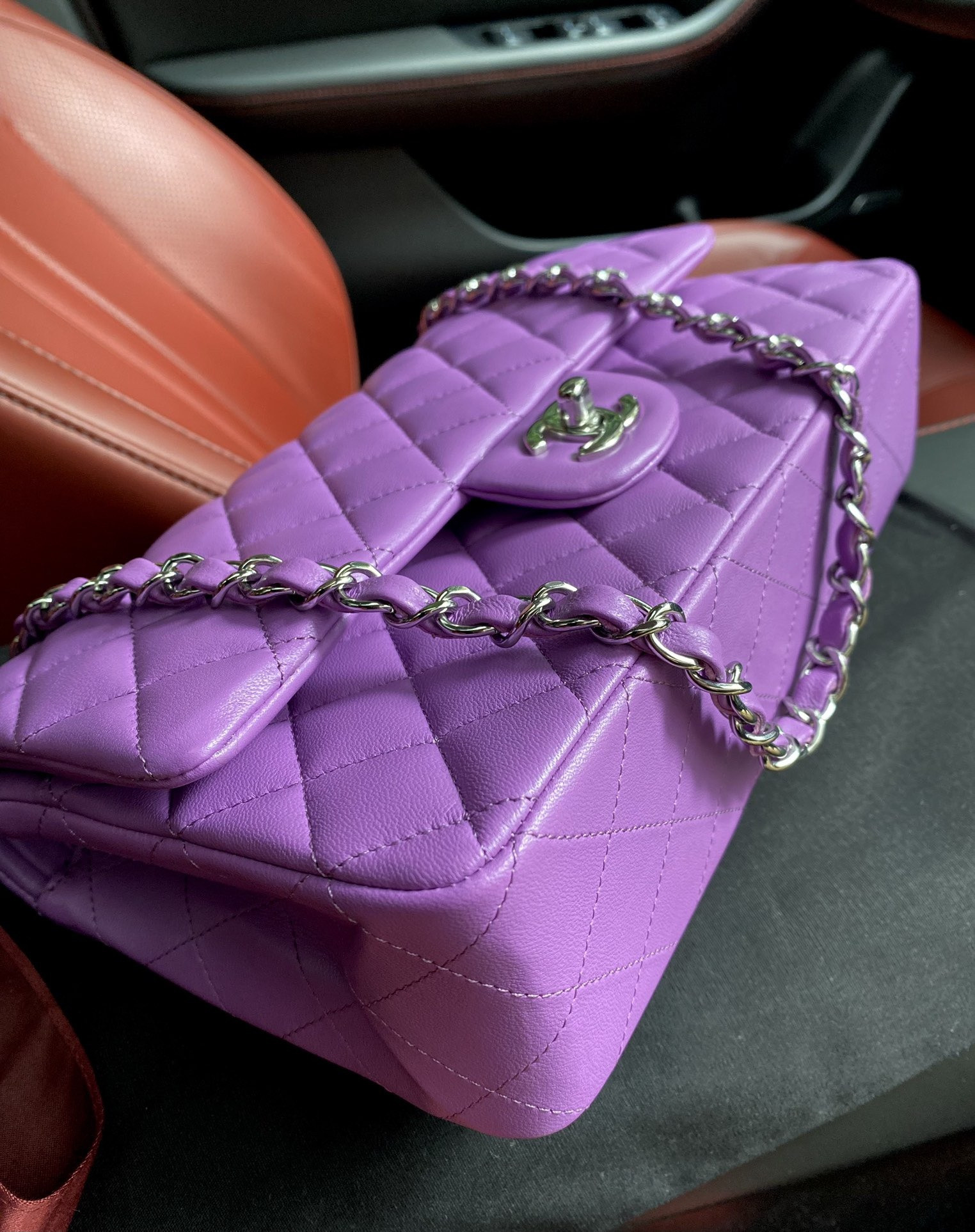 Ch*el classic flap bag 15.5x25.5x6.5cm