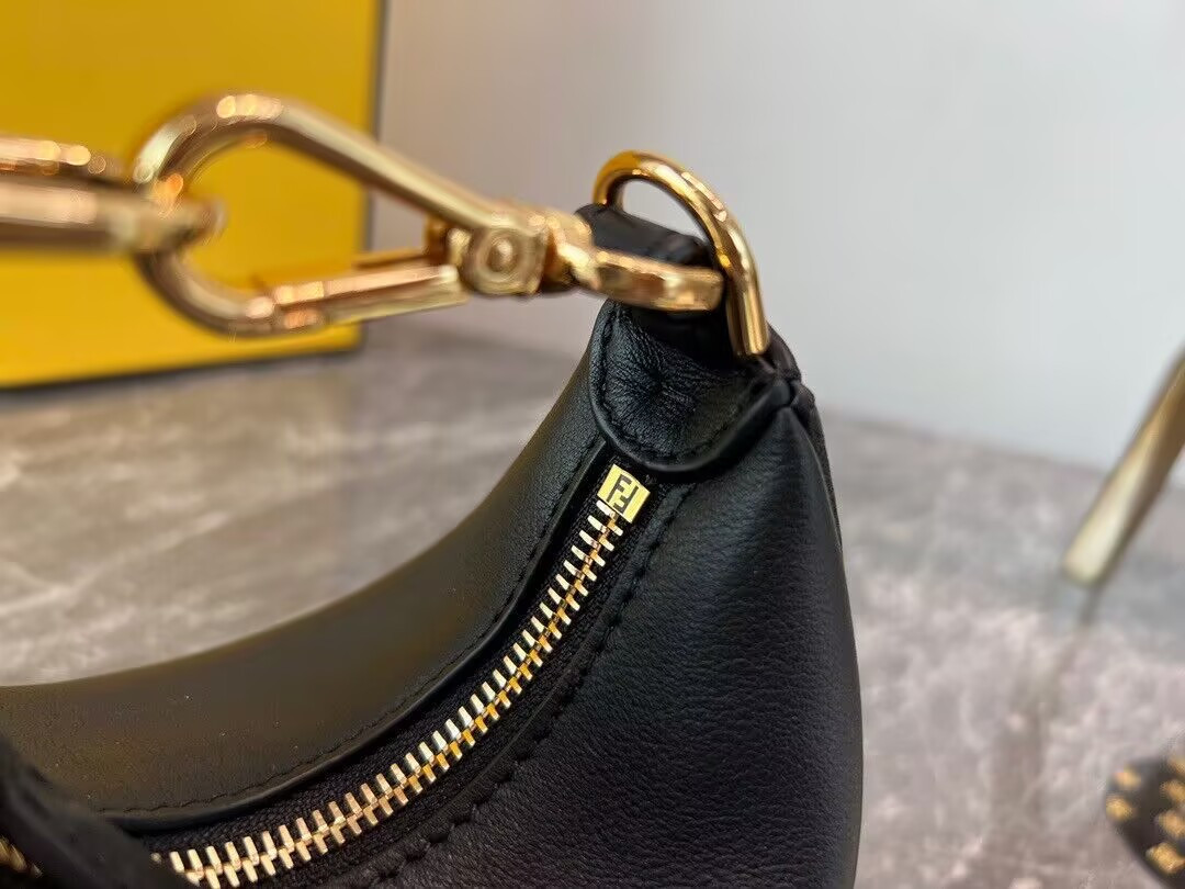 F**di nano F**digraphy hobo bag 14x5x16.5cm