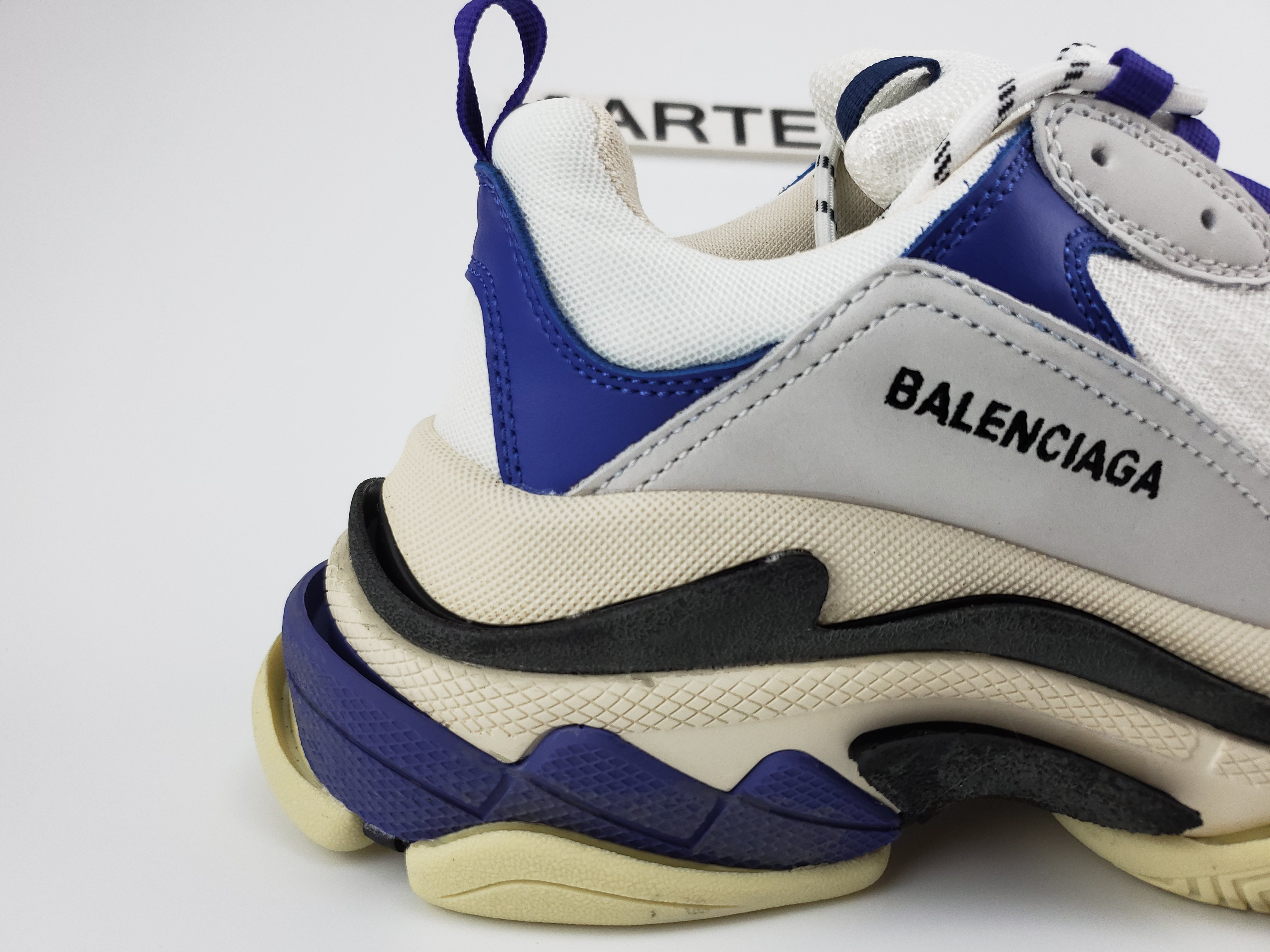 Balenciga Triple S Blanc/Bleu-Violet