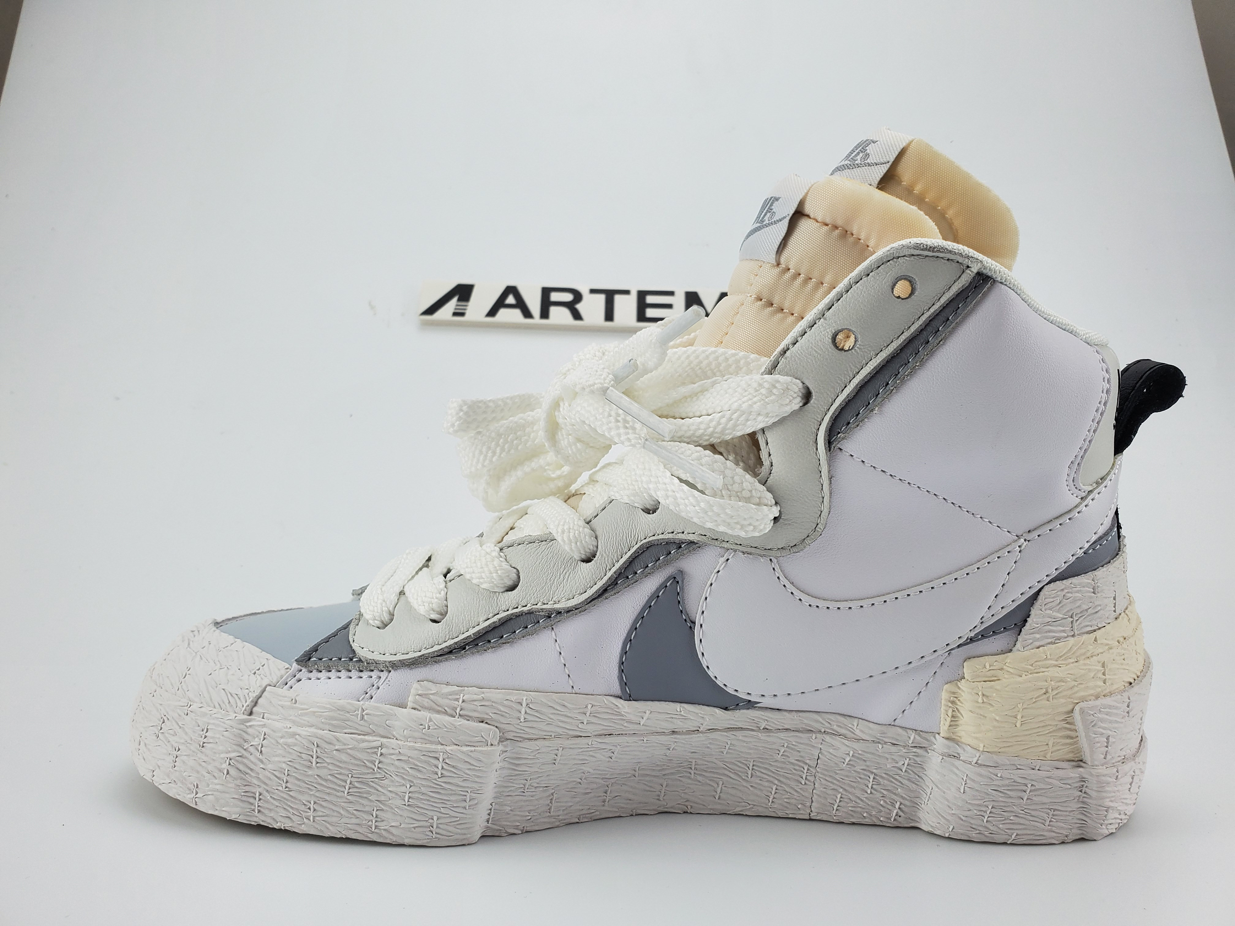 Nike Blazer High Sacai White Grey