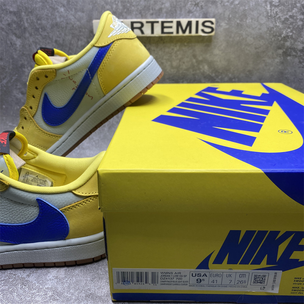Travis Scott x Nike Air Jordan 1 Low OG Canary Yellow