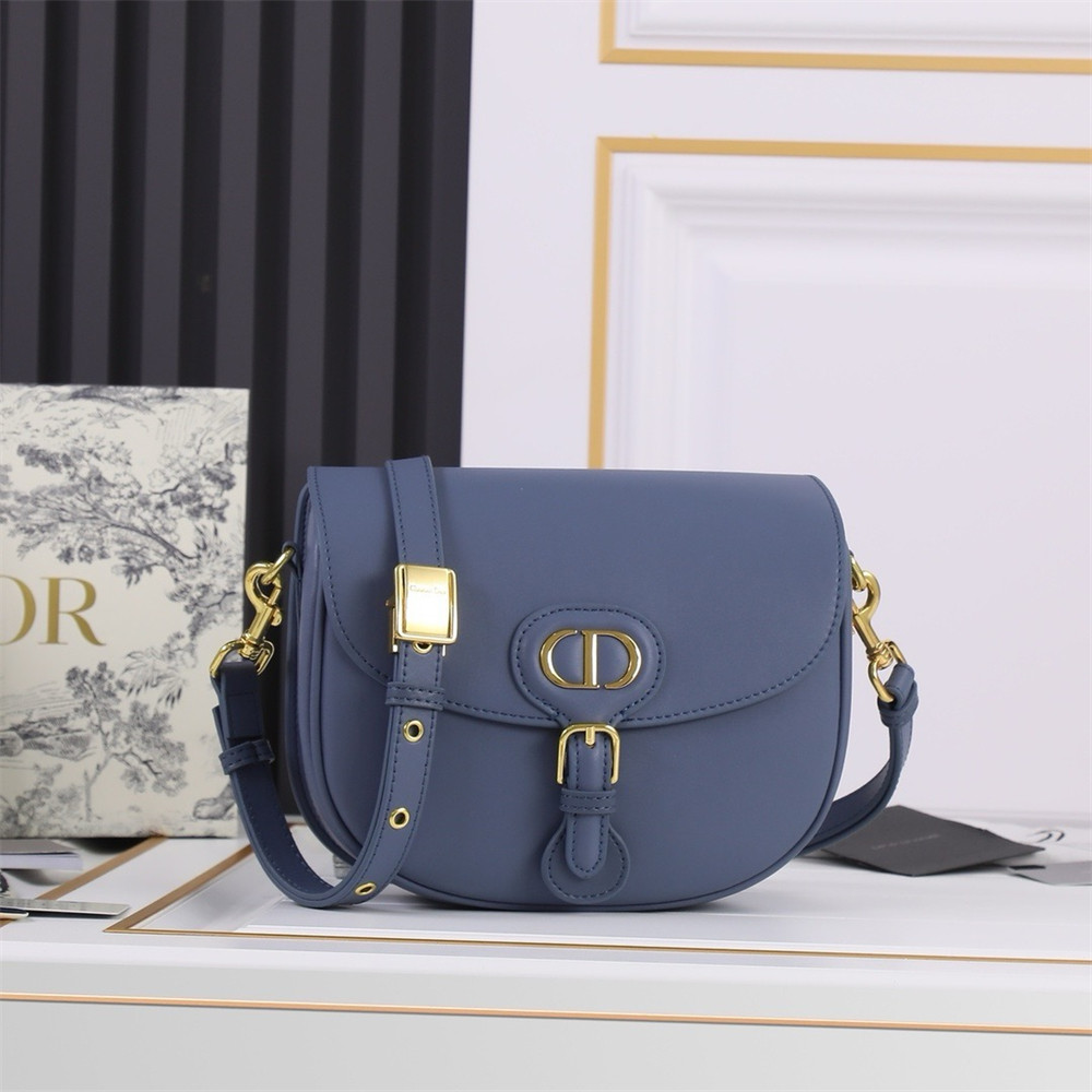 medium D*or bobby bag navy box calfskin