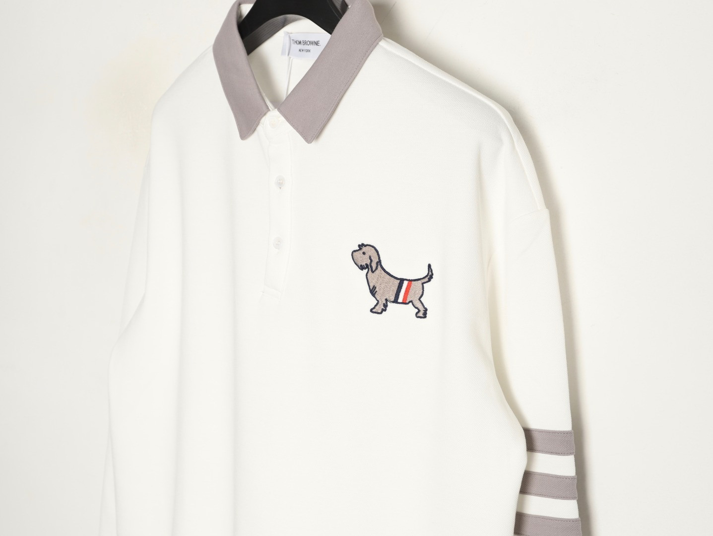Thom Browne TB Long-sleeved Polo Shirt