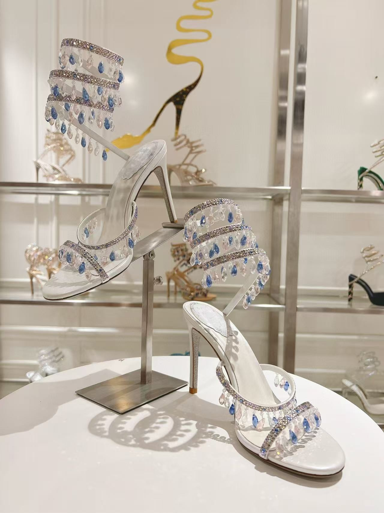 UA RENÉ CAOVILLA CHANDELIER SANDAL 95mm