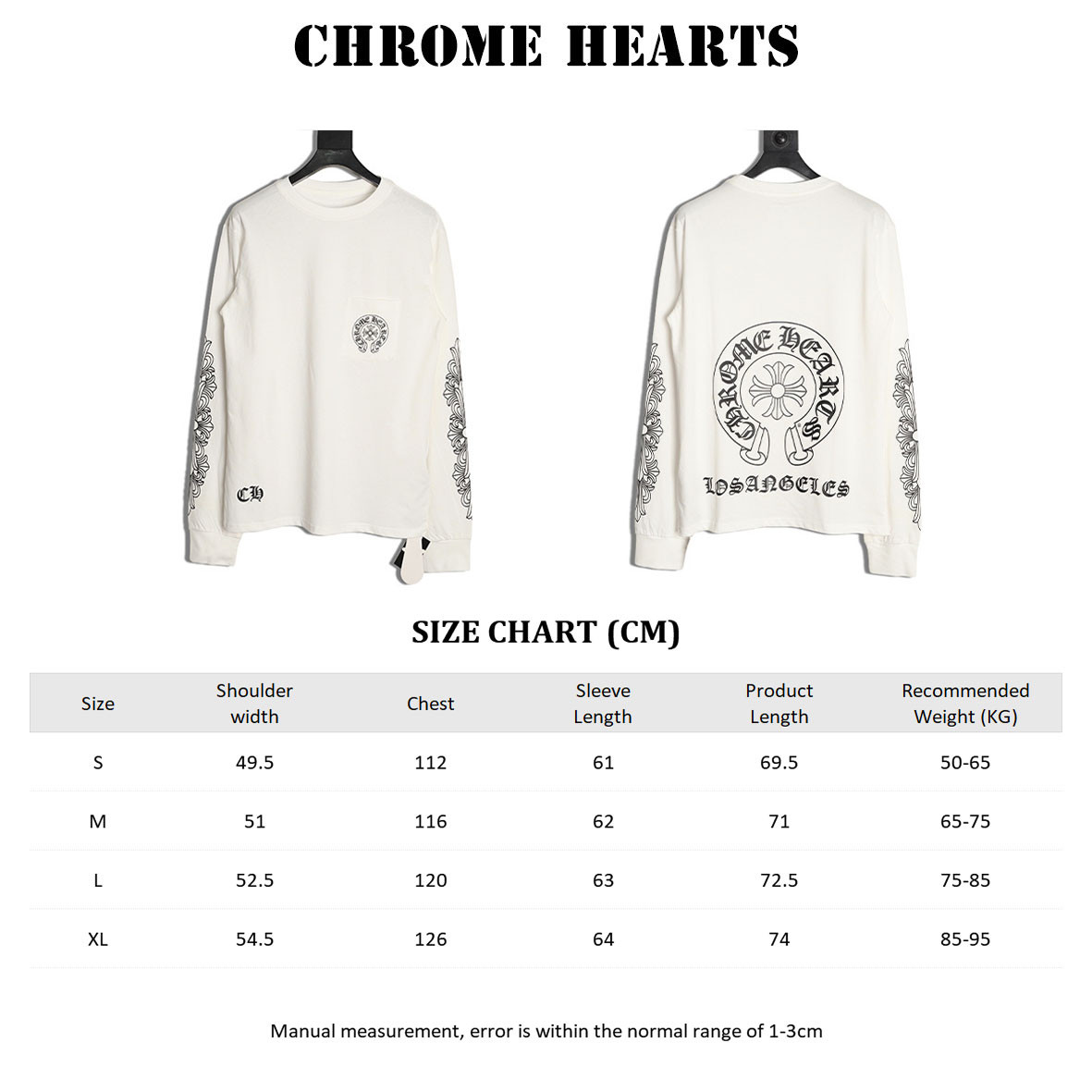 Ch**me He**ts 25fw long-sleeved t-shirt