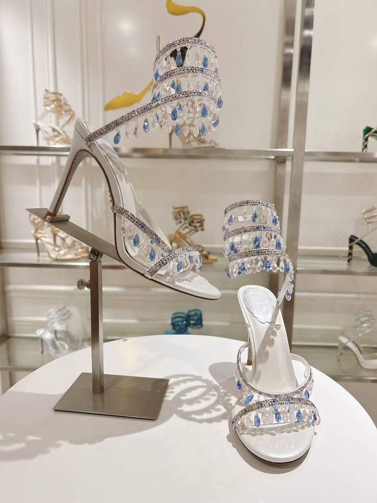 UA RENÉ CAOVILLA CHANDELIER SANDAL 95mm