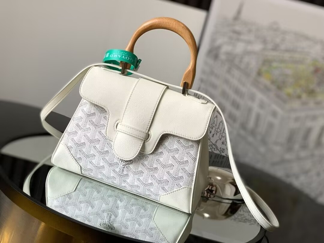 Go*ard white mini Go*ardine saigon souple 15x20x7cm