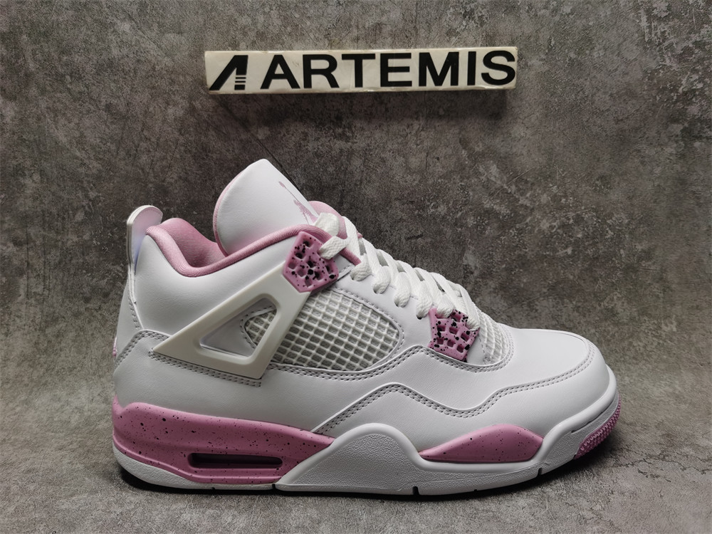 UA Air Jordan 4 Retro White Pink