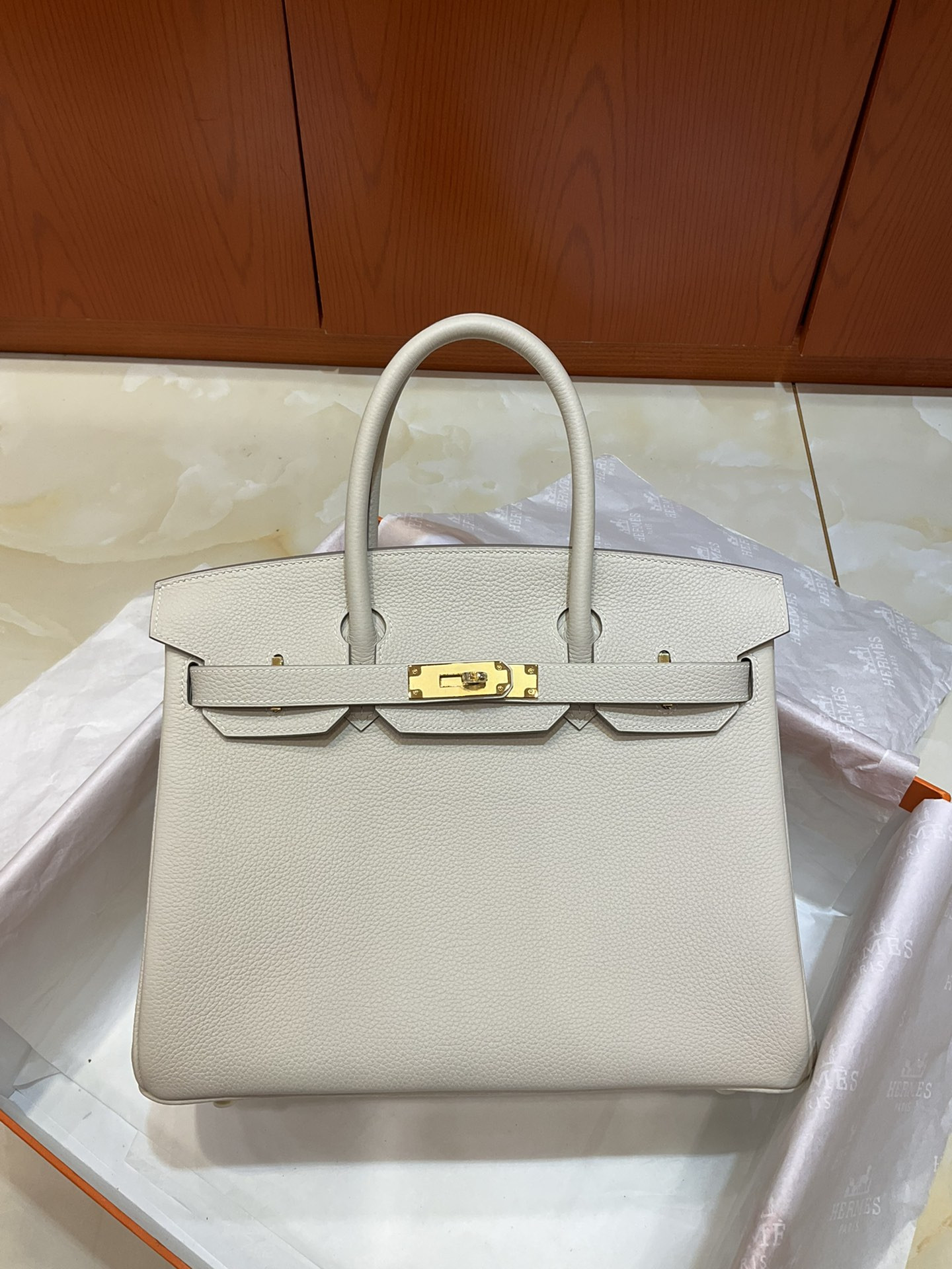 H**mes BIRKIN Gold 25 30 35