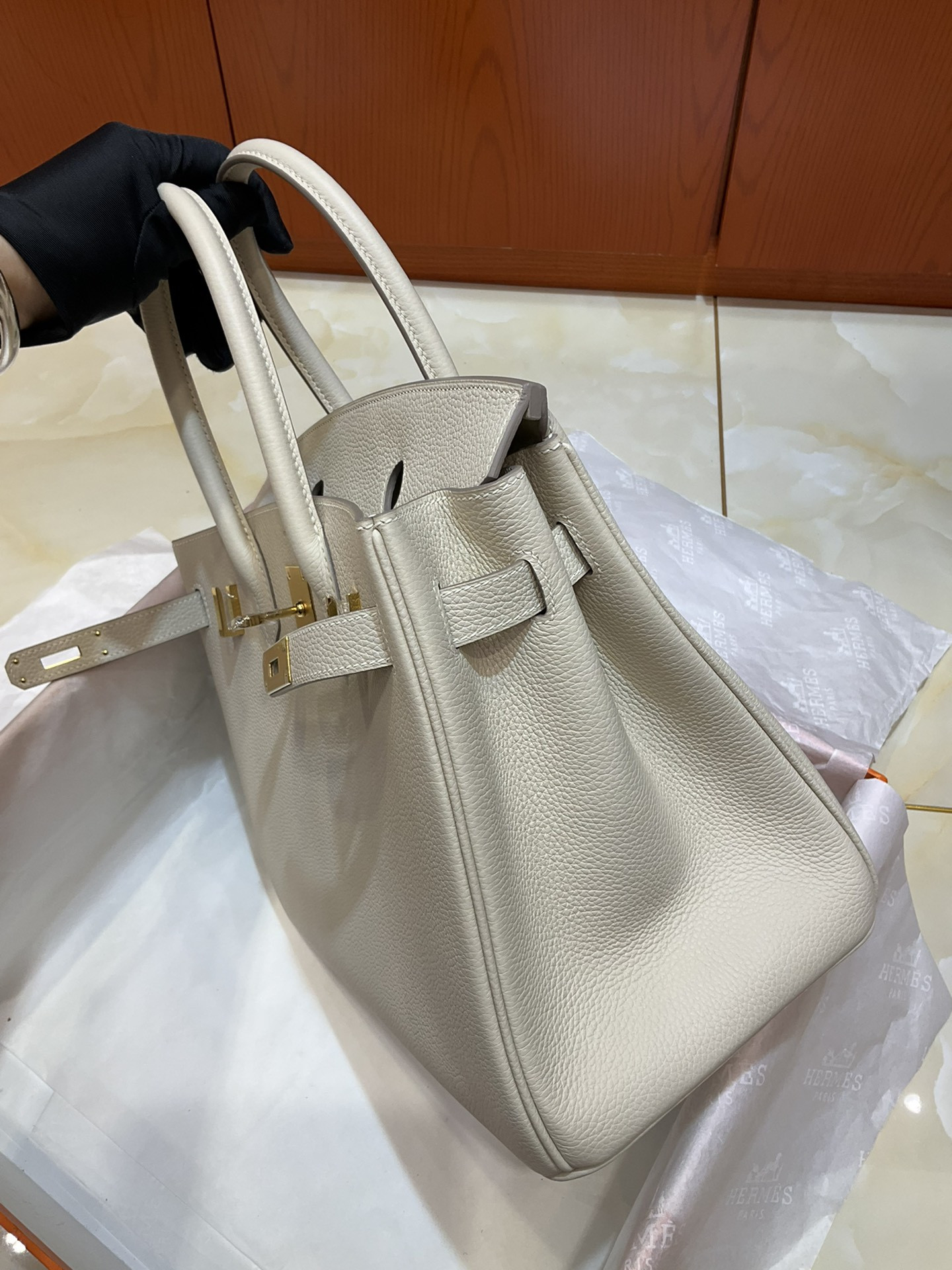 H**mes BIRKIN Gold 25 30 35