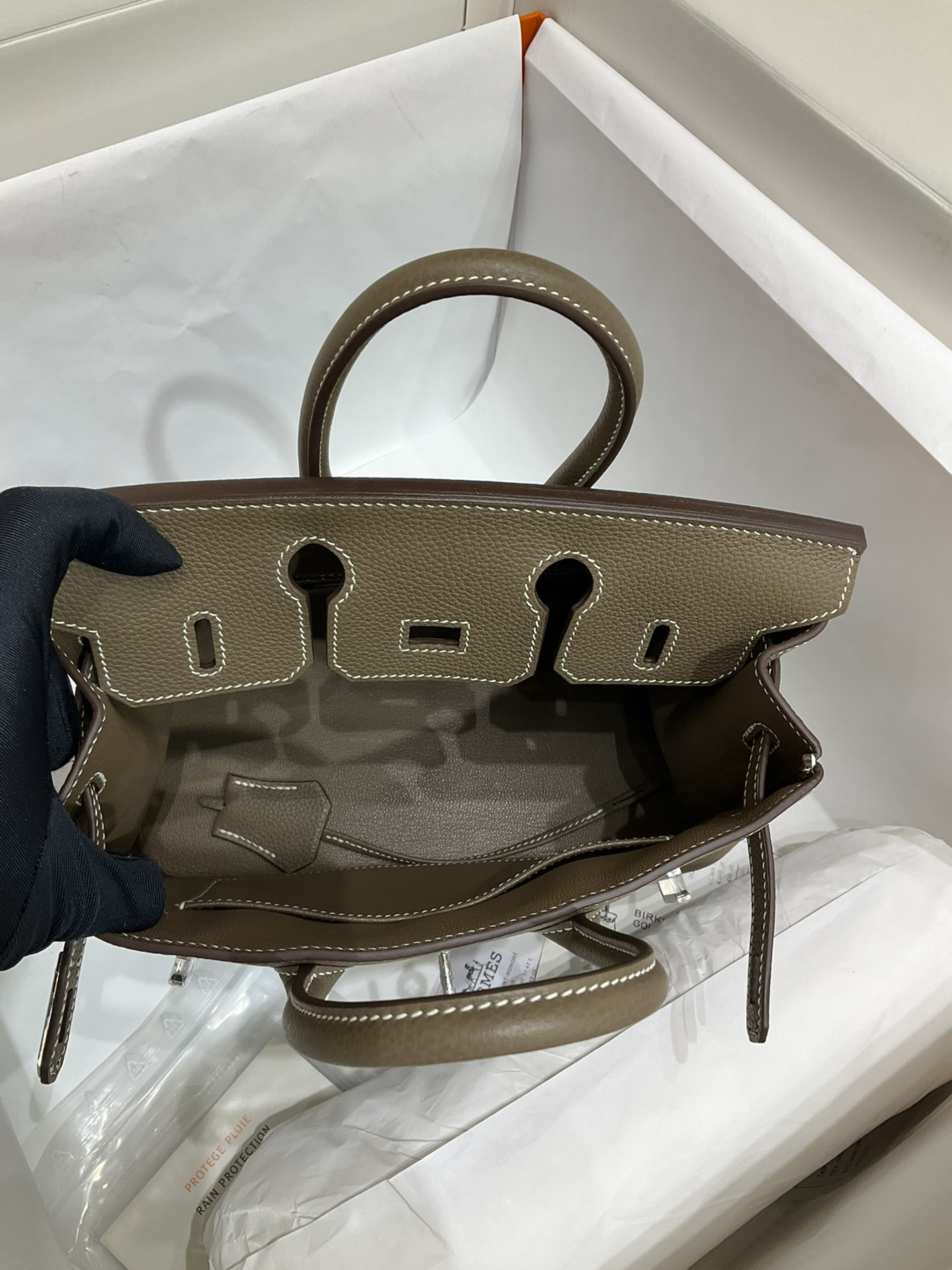 H**mes BIRKIN Silver 25 30 35