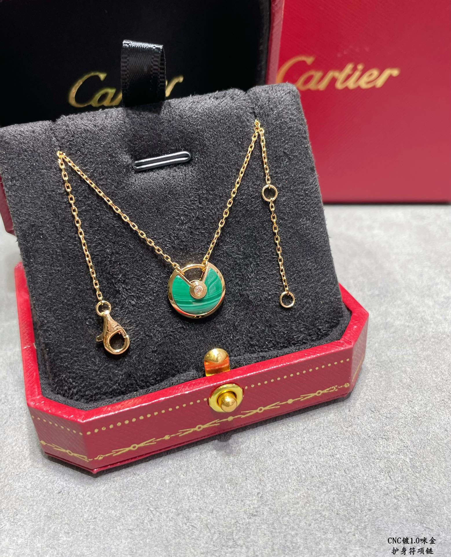 Ca*t*er amulet necklace