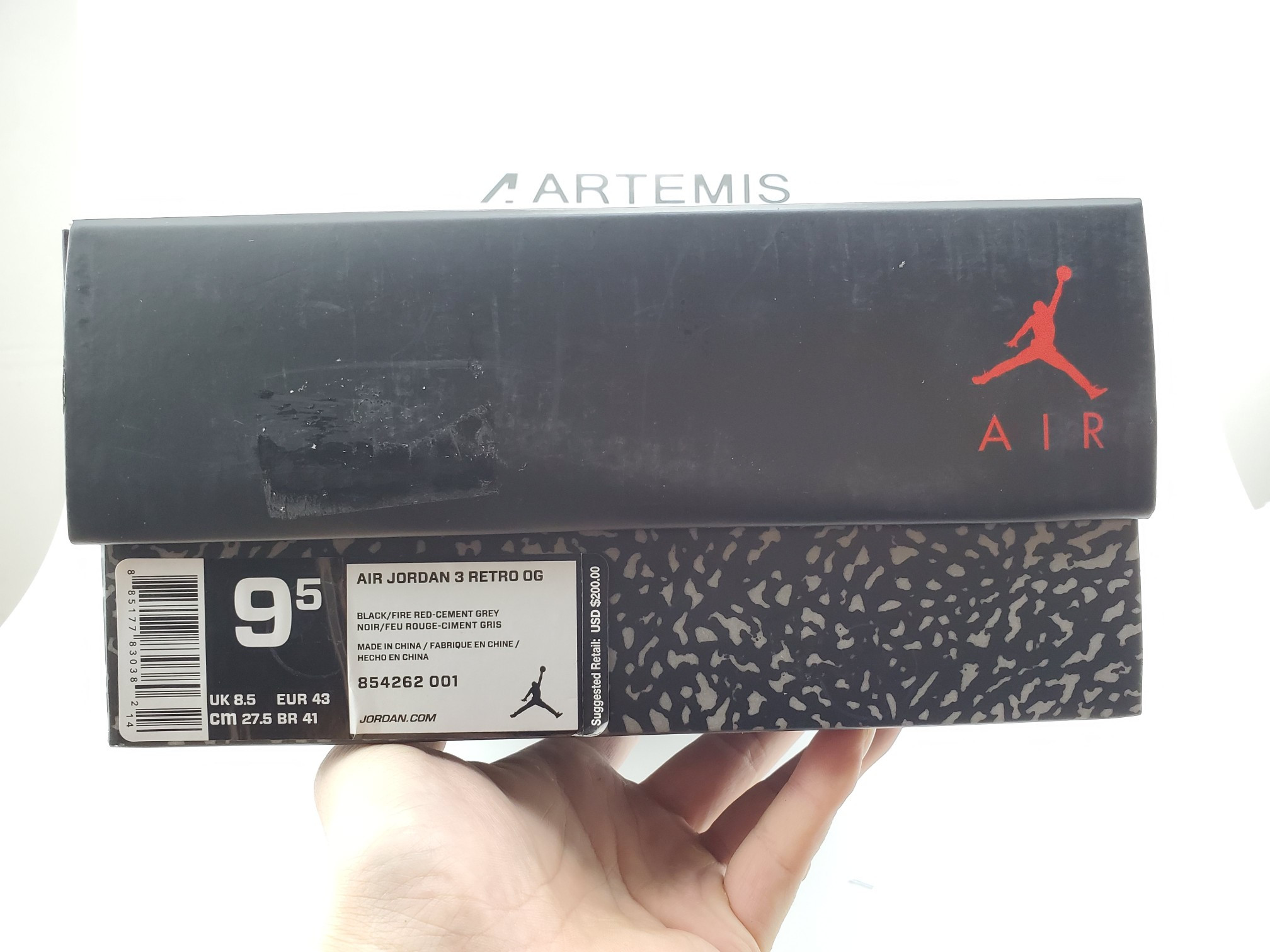 Air Jordan 3 Retro Black Cement (2018)