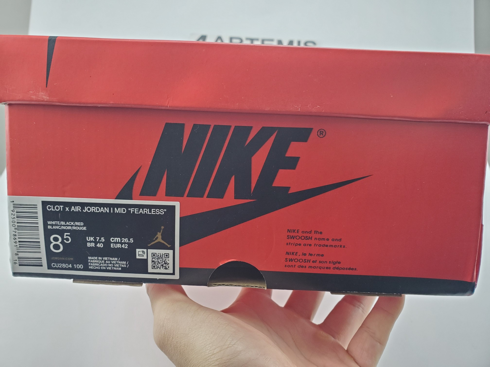 Air Jordan 1 Mid SE Fearless Edison Chen Clot