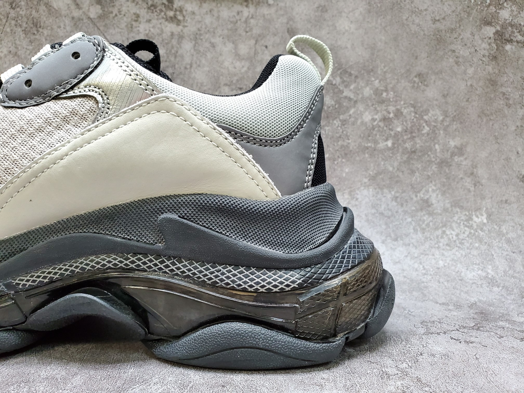 Balenciga Triple S Black Silver