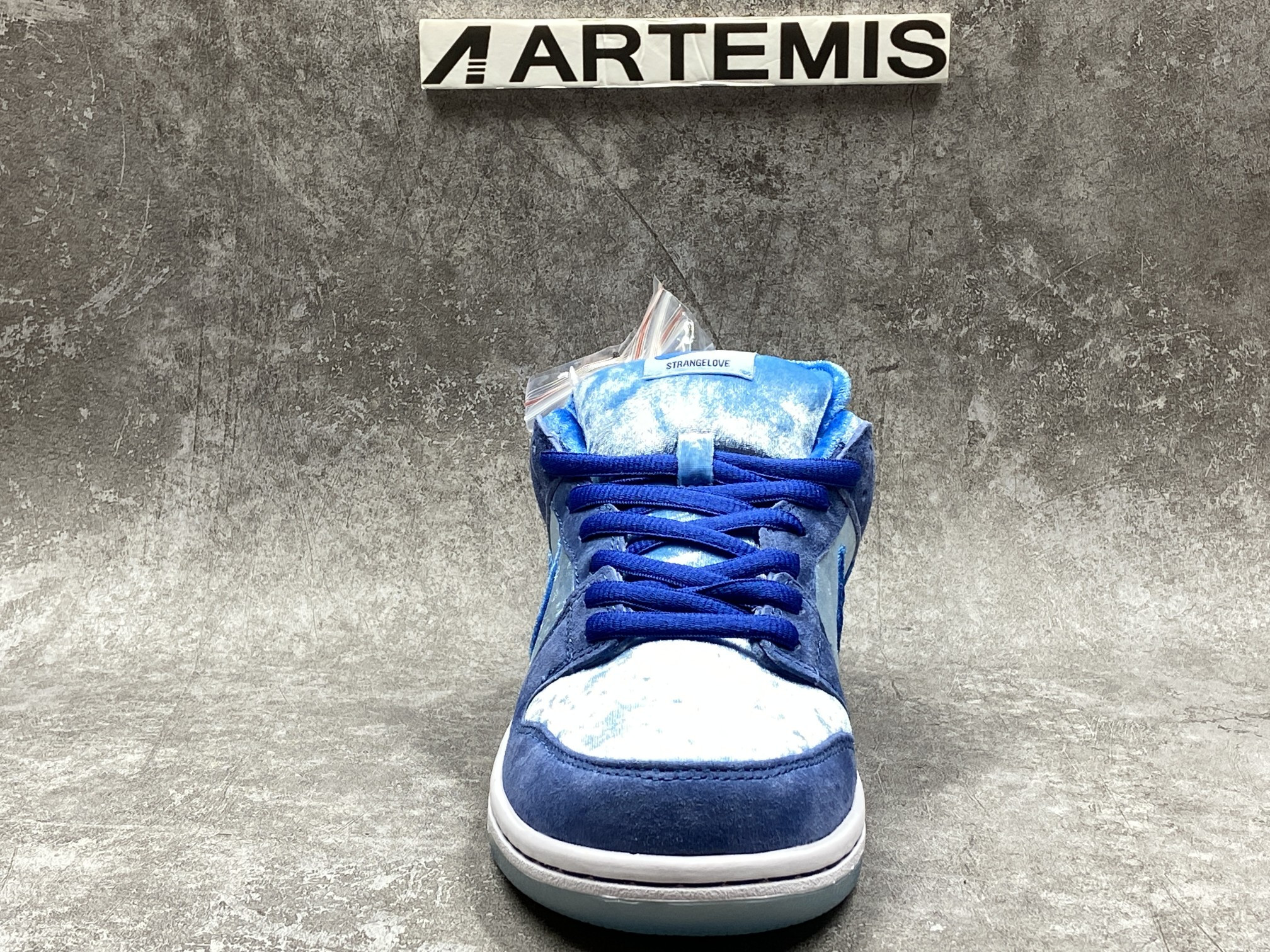 nike sb dunk low strangelove skateboards blue (cusT0mization version )