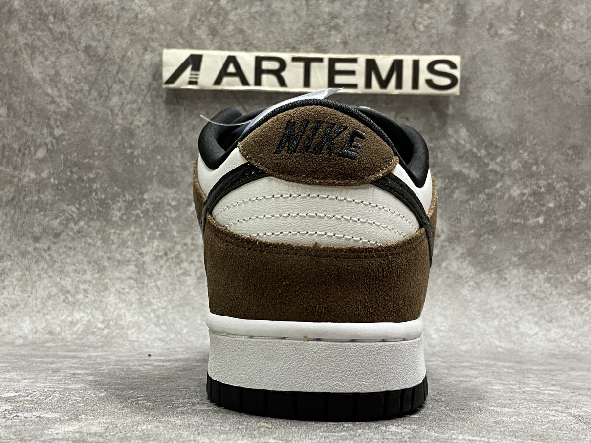 Nike SB Dunk Low White Black Trail End Brown