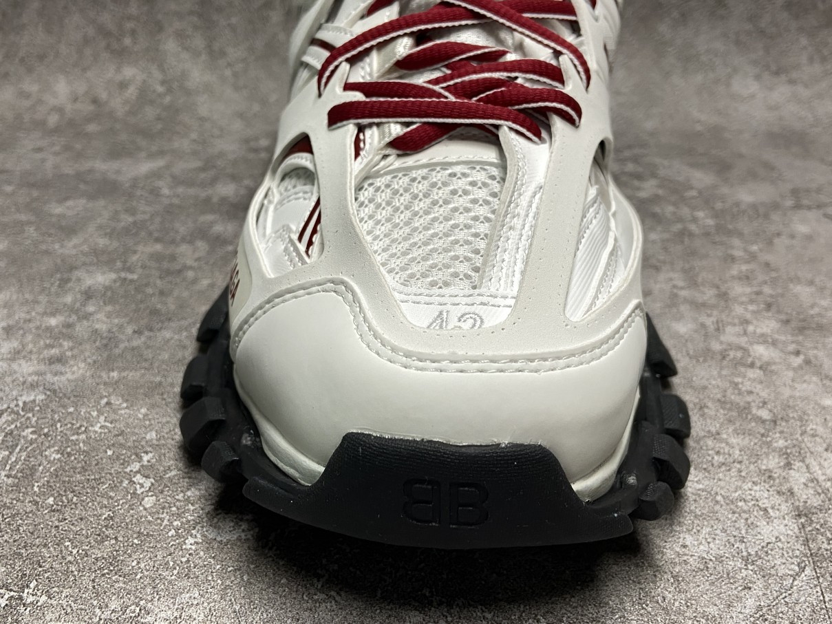 Balenciga Track White Burgundy