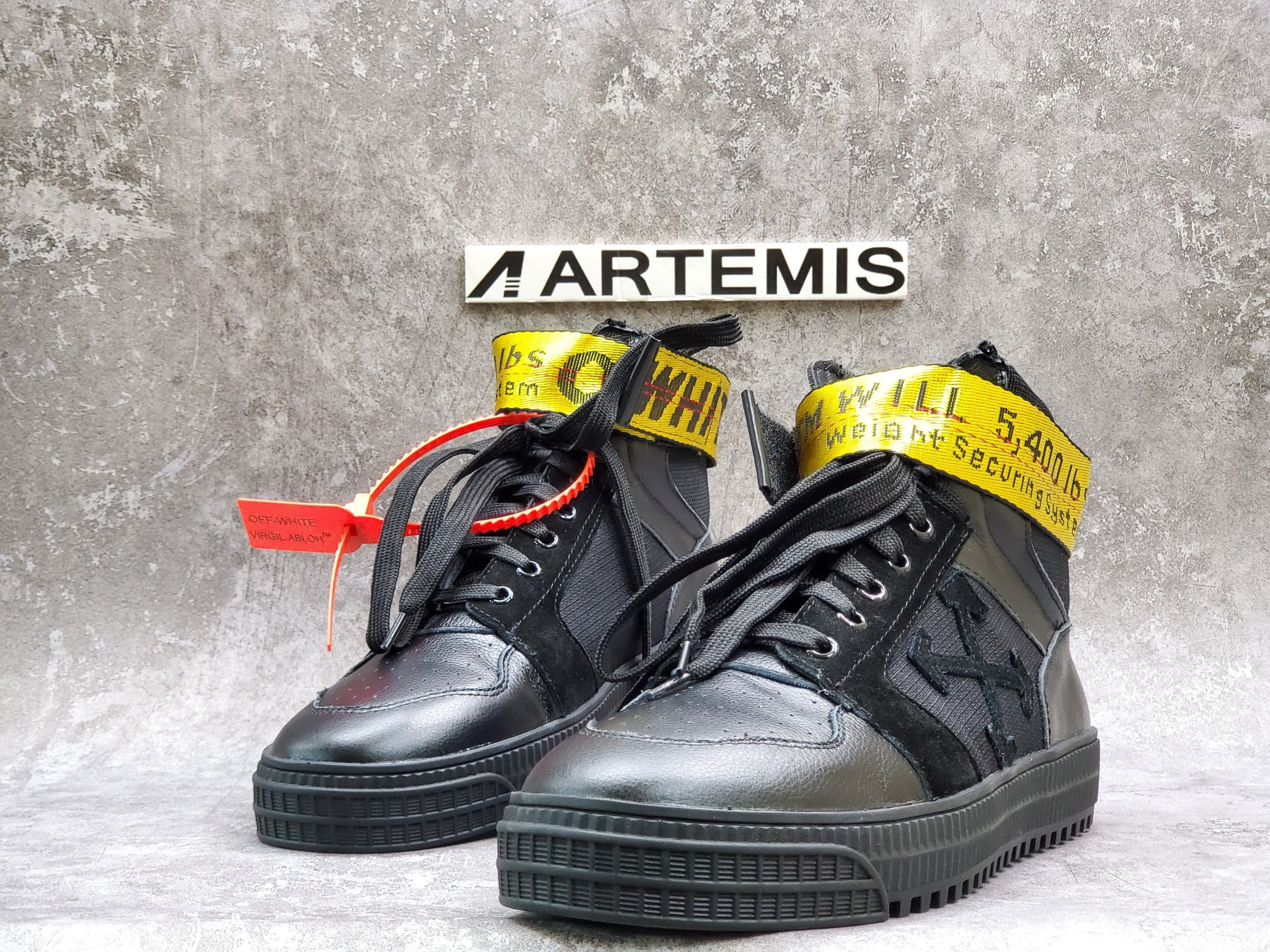OFF-WHITE Industrial Hi Top Black