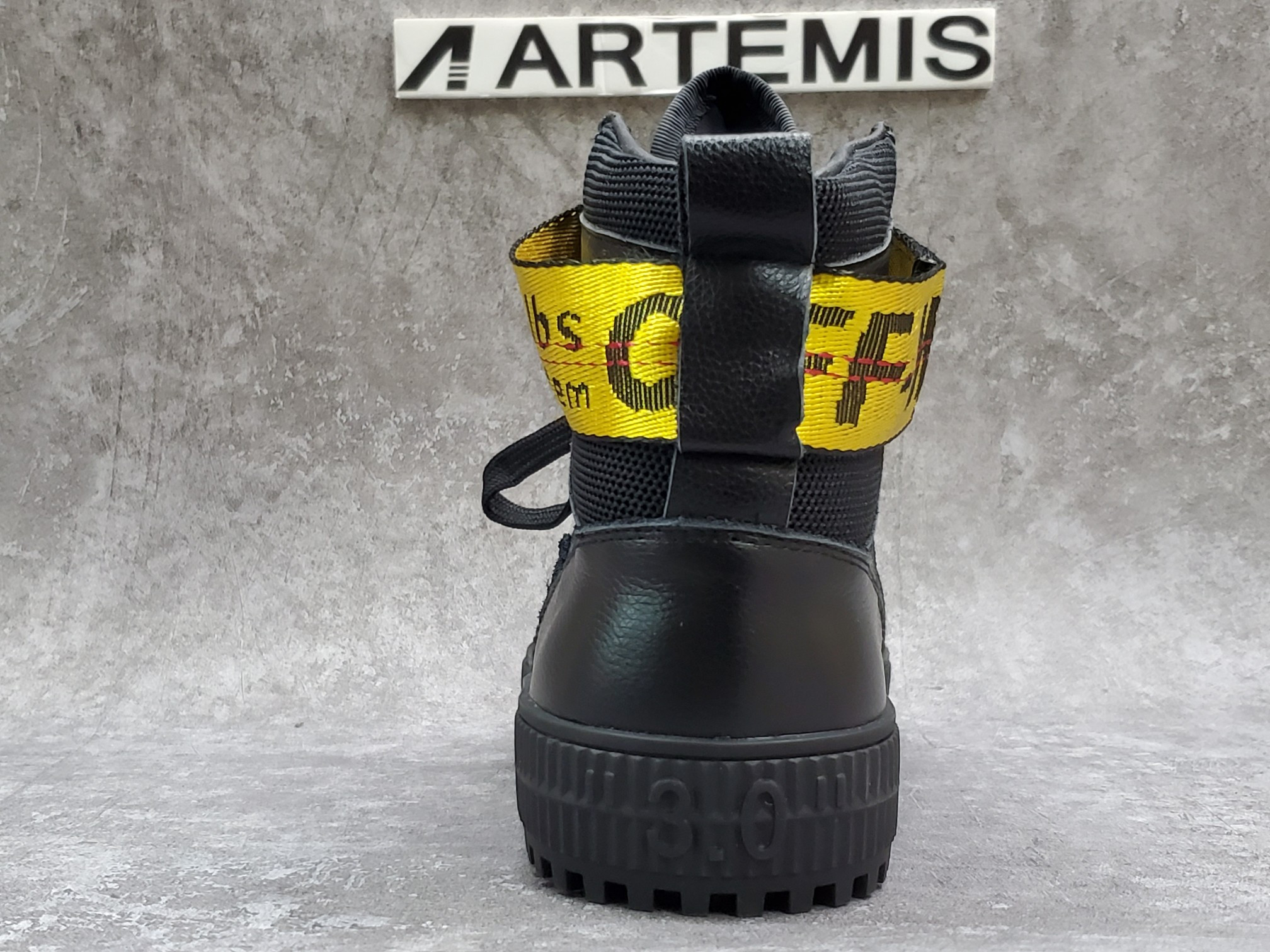 OFF-WHITE Industrial Hi Top Black