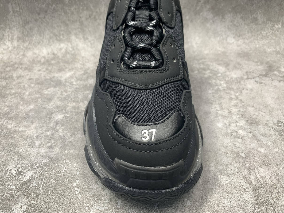 Balenciga Triple S Clear Sole Black Ivory