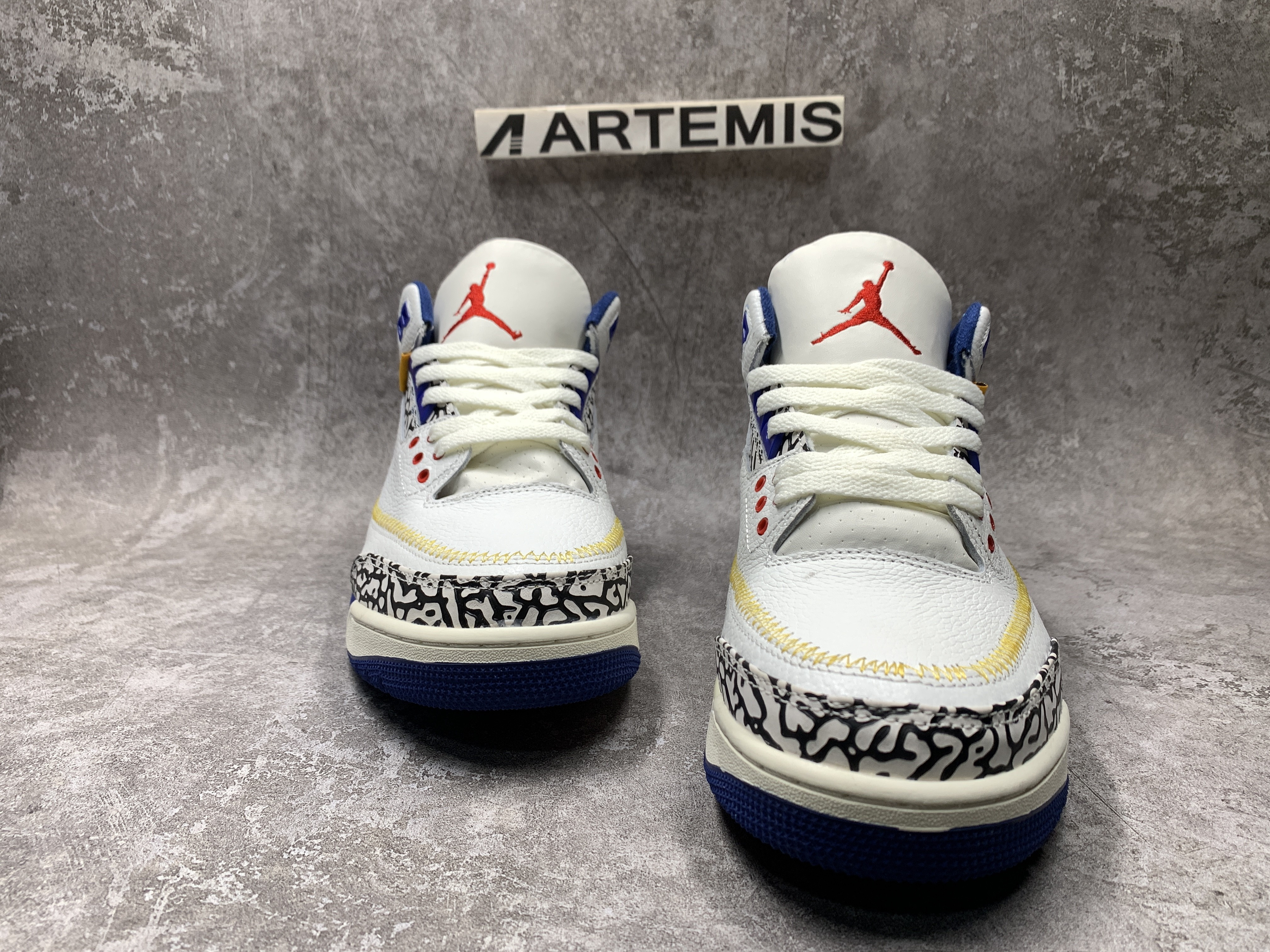 Air Jordan 3 Retro SP White Blue Red Cement Grey