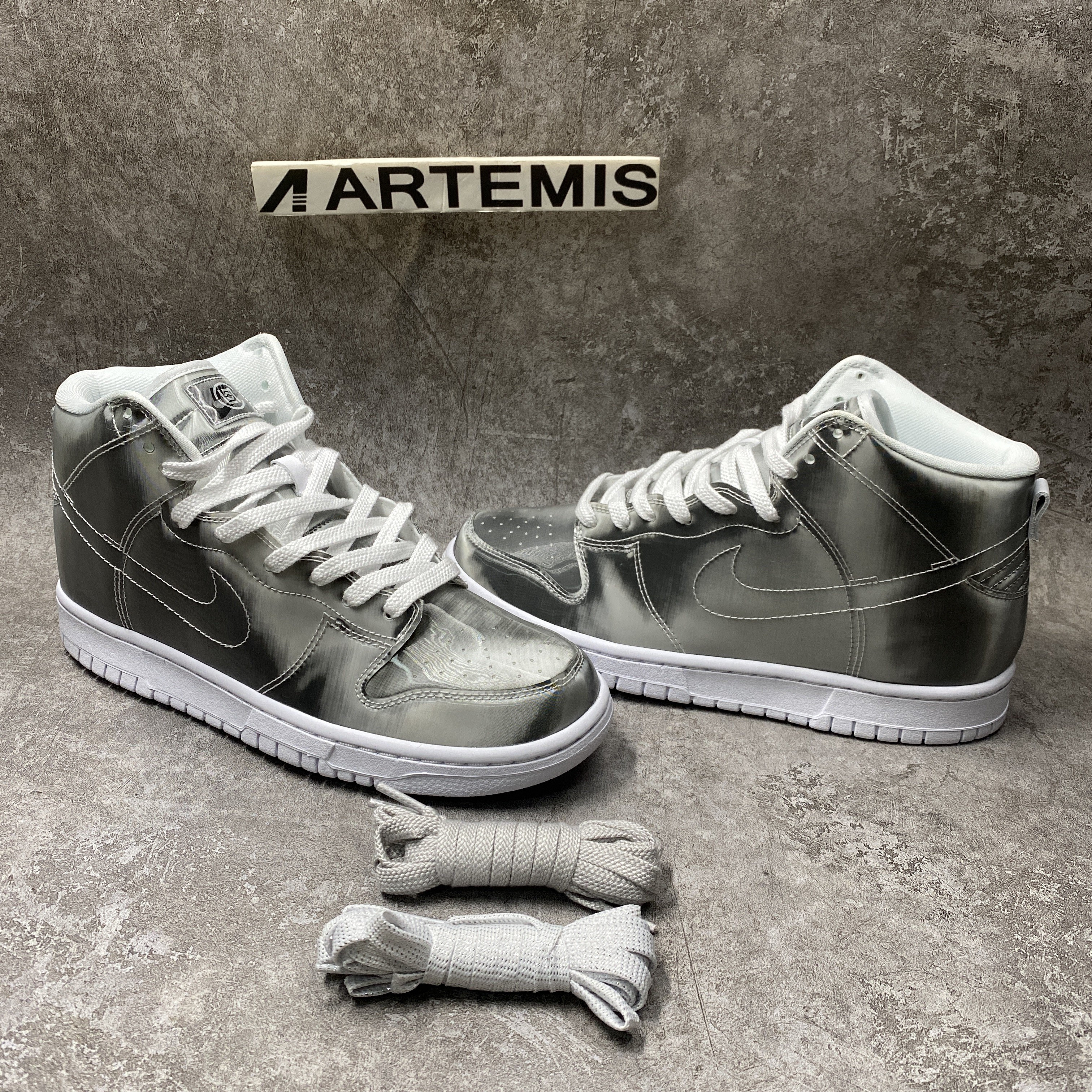 Nike Dunk High CLOT Metallic Silver