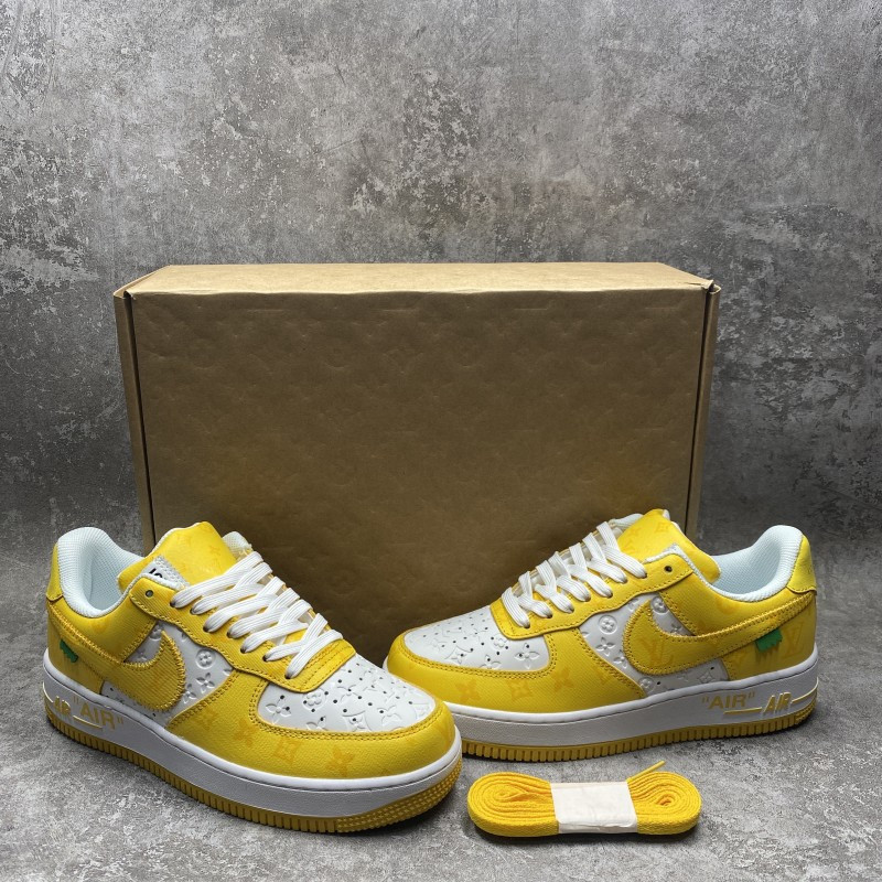 1V x Air Force 1 by Virgil Abloh Yellow