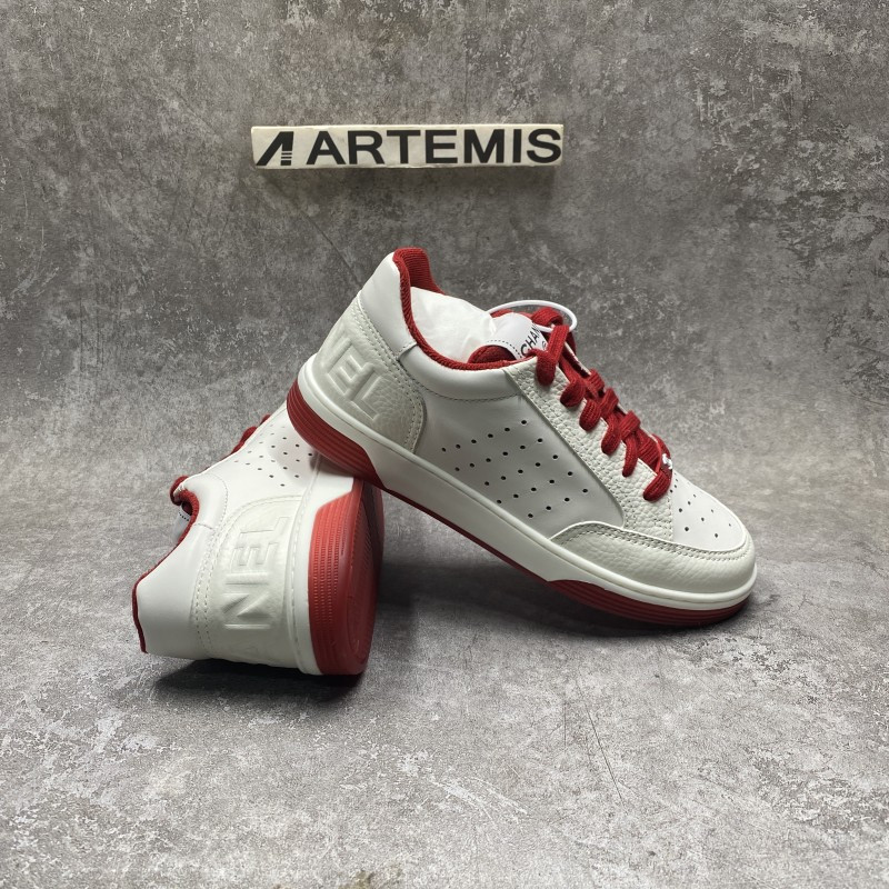 Ch*el 22p trainer white dark red