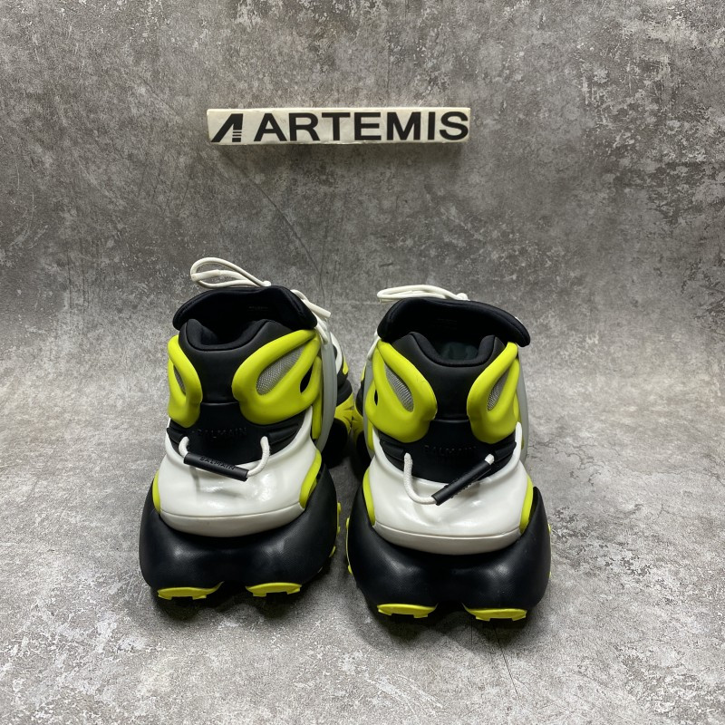 Balmain Black & Green Unicorn Sneakers