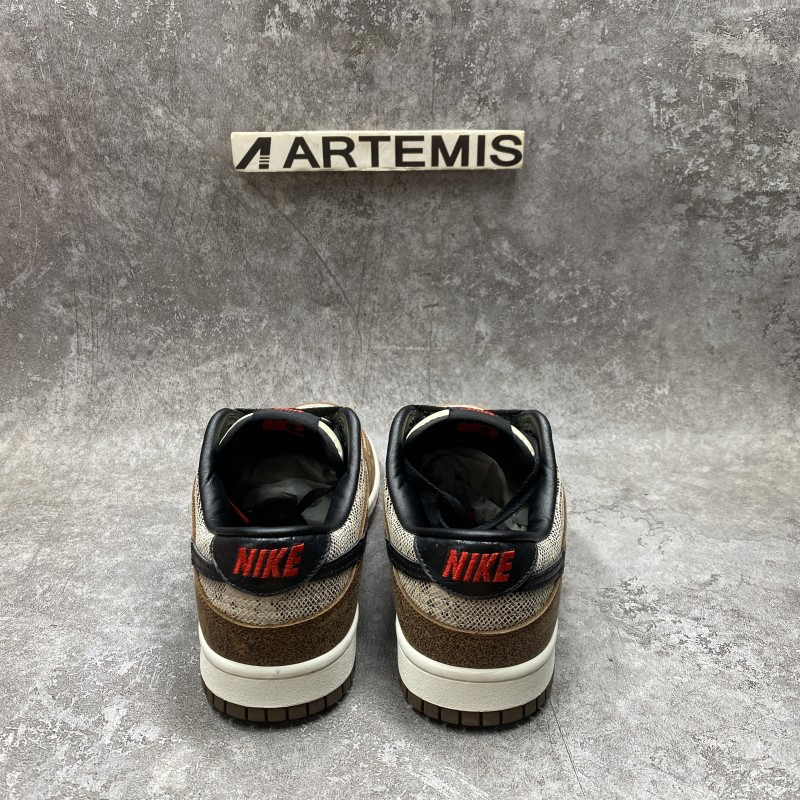 nike dunk low preM1vm co.jp brown snakeskin