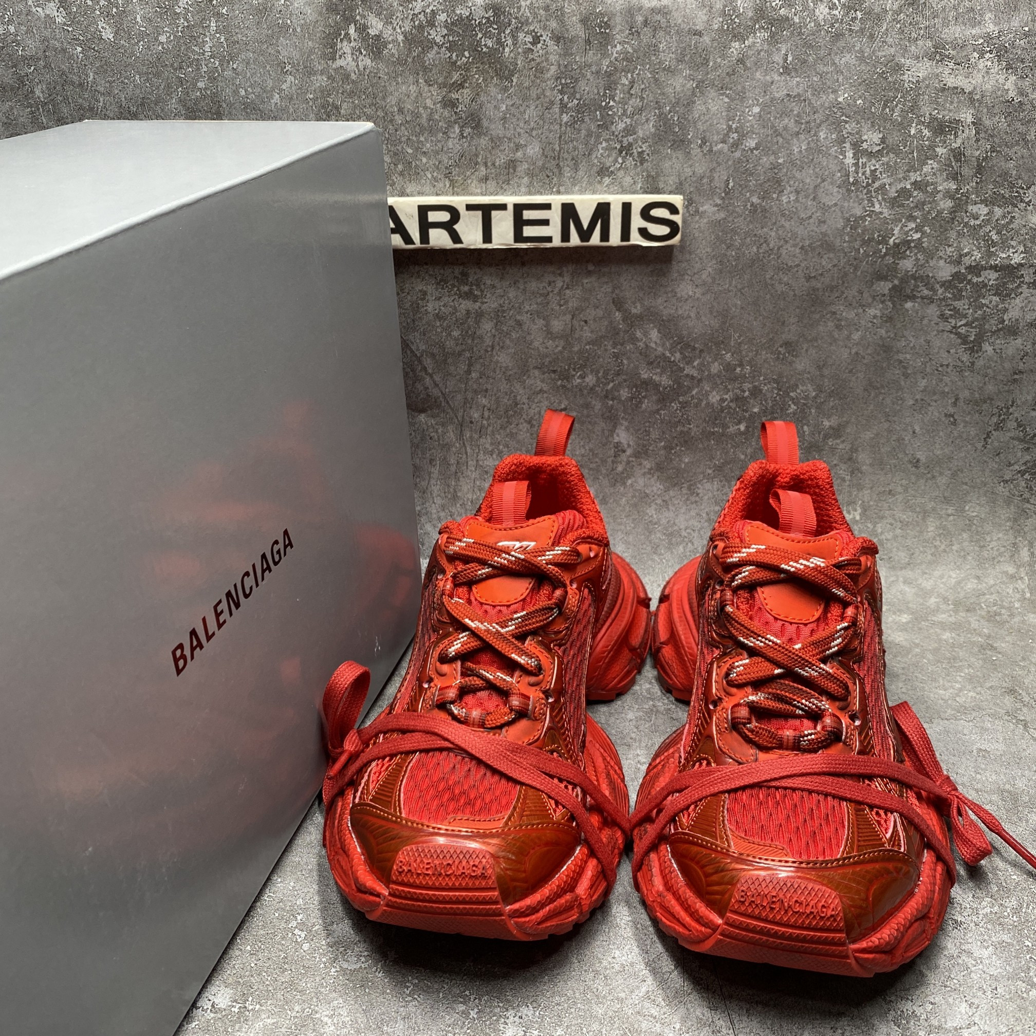 Balenciga 3XL Sneaker in Red