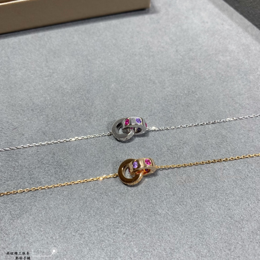 b*l*ai colored Di*m*nd bracelet