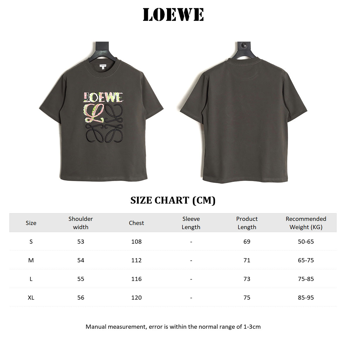 L0ew* 25ss short-sleeved t-shirt