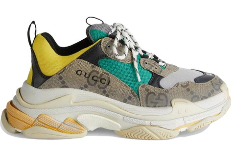 Balenciga x G The Hacker Project Triple Beige Green Yellow