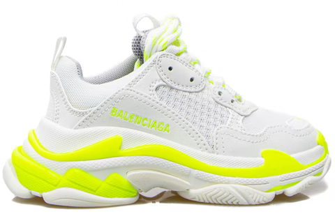 Balenciga Triple S White Fluo Yellow