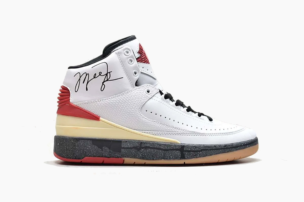 Air Jordan 2 Retro Low Sp Off-White White Red