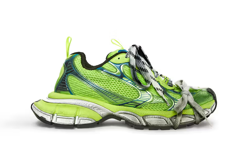 Balenciga 3XL Sneaker Worn Out Fluo Yellow