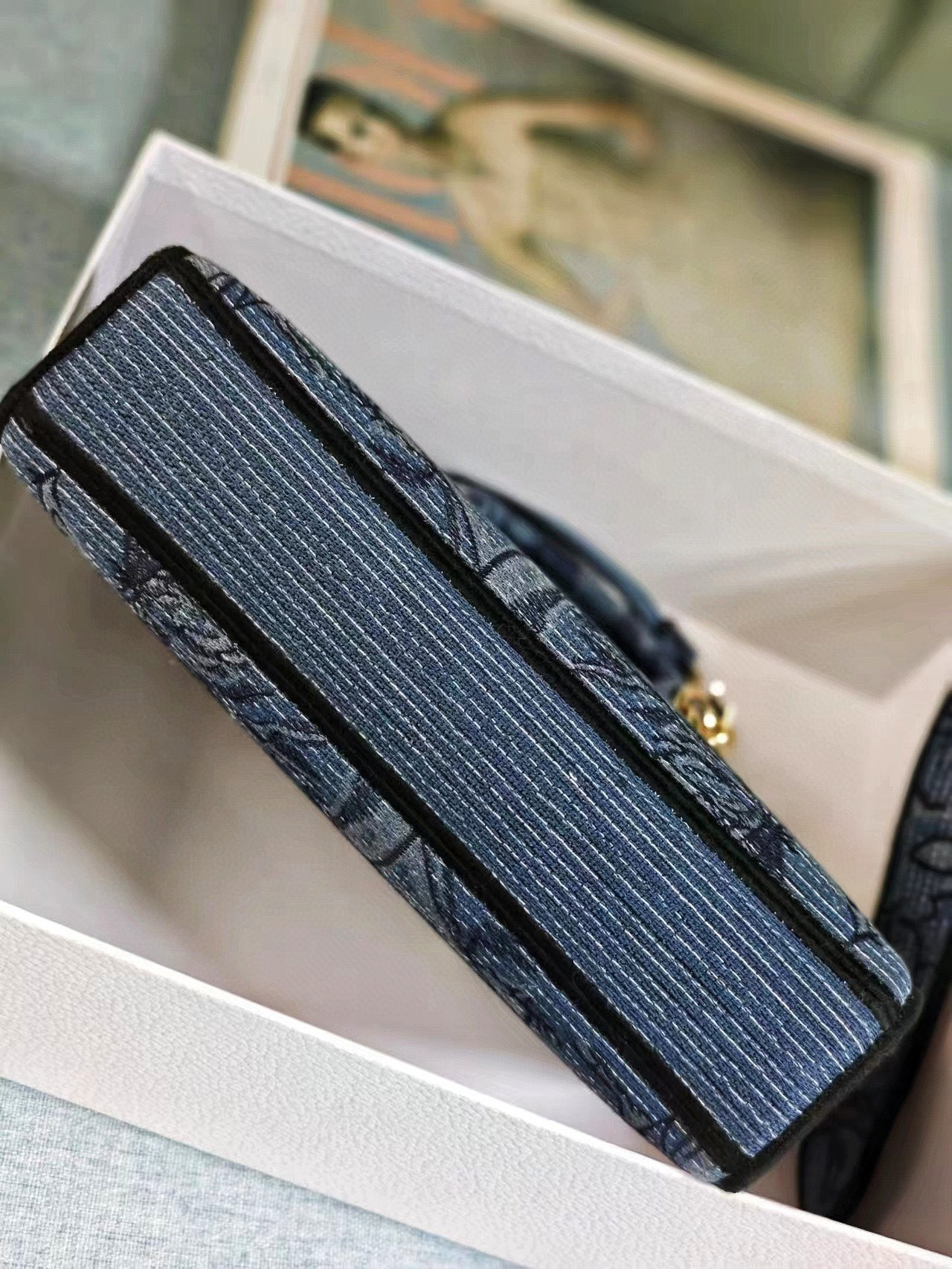 D*or medium lady d-joy bag blue