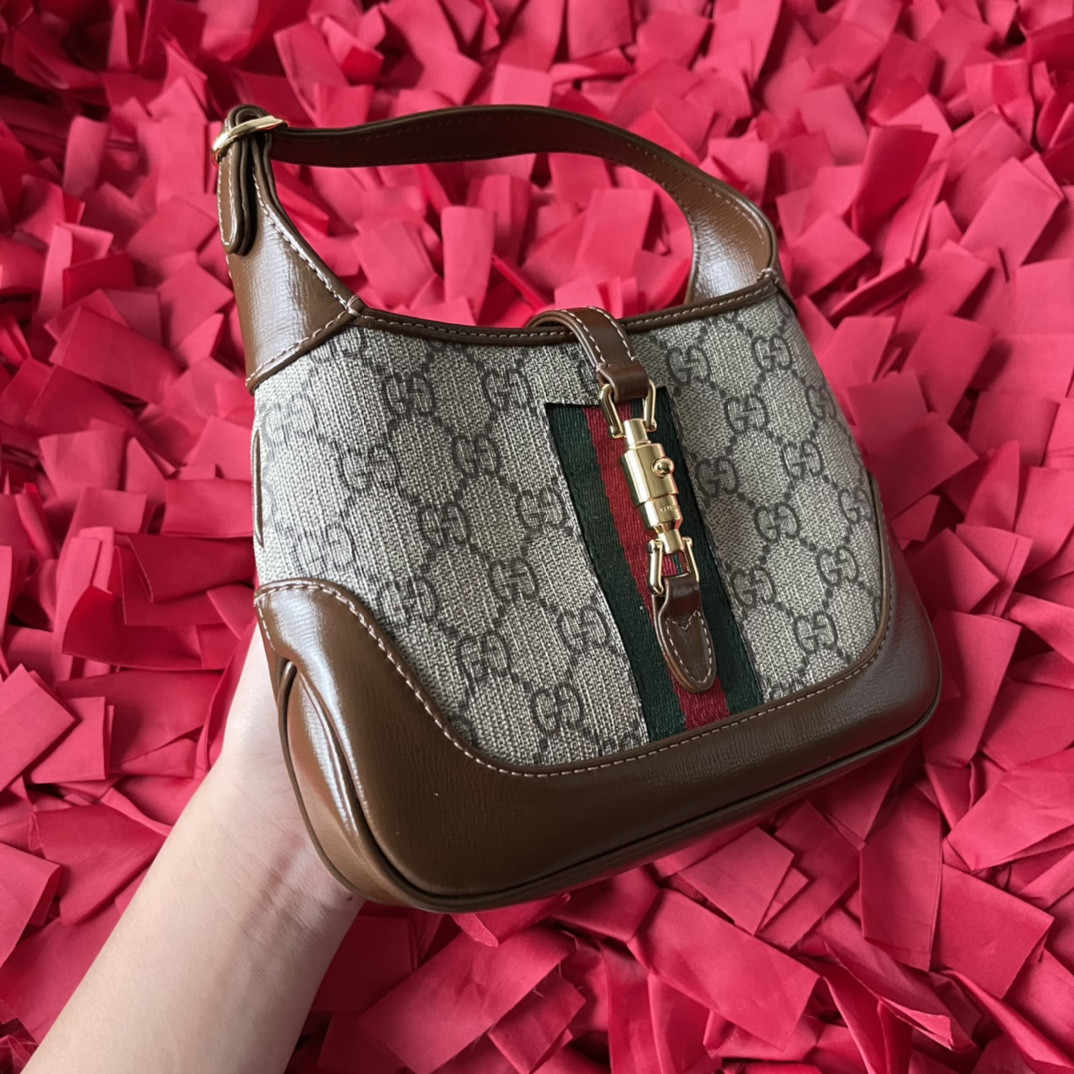 G*u*i jackie 1961 mini shoulder bag 7.5"w x 5.1"h x 1.2"d