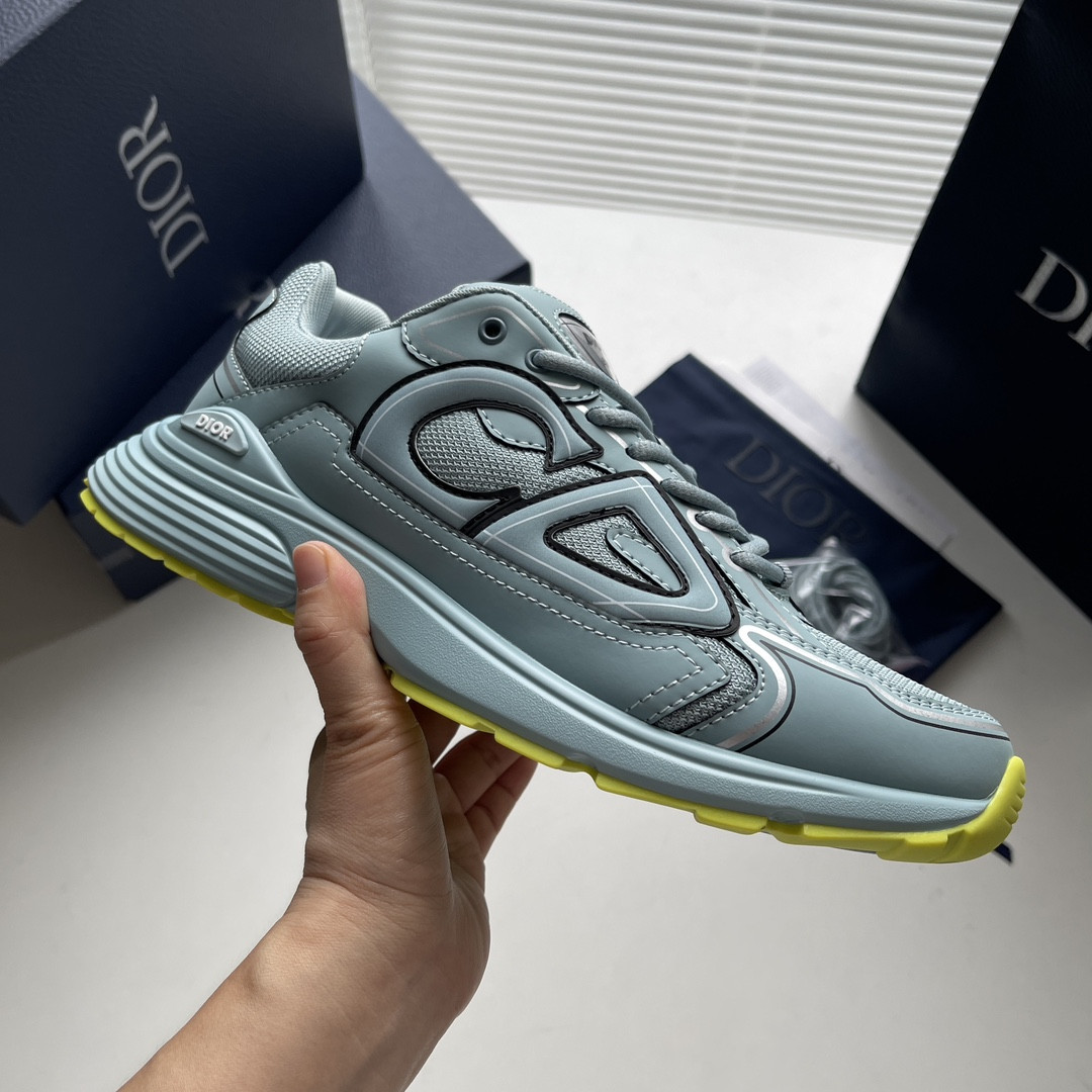 ua D*or b30 sneaker blue mesh and technical fabric