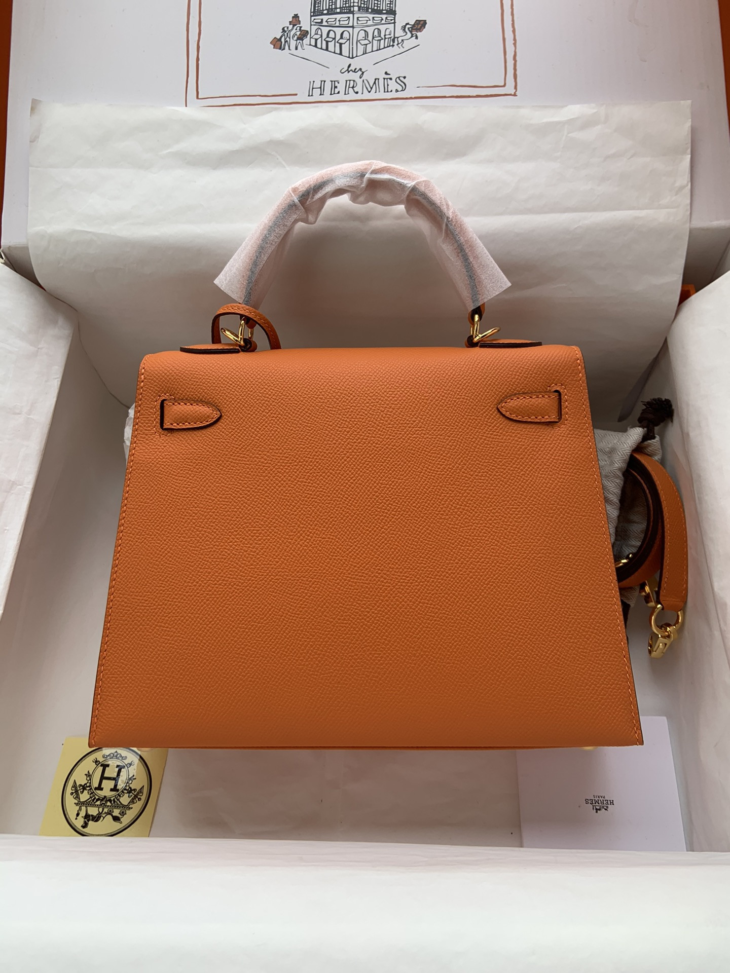 H**mes Kelly Gold-tone Hardware 25 28