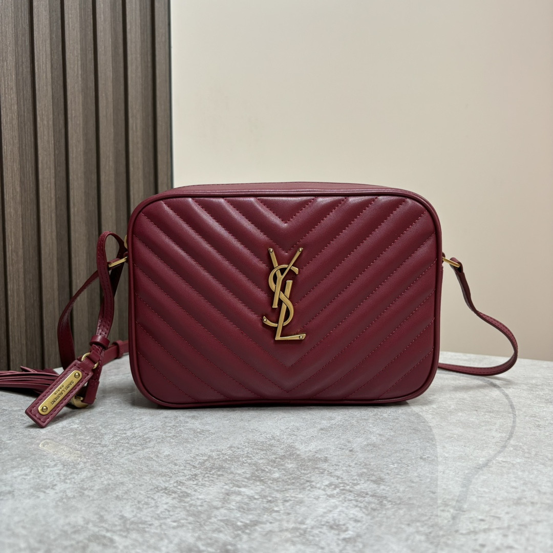 Y*L lou camera bag in quilted leather 23x16x6cm