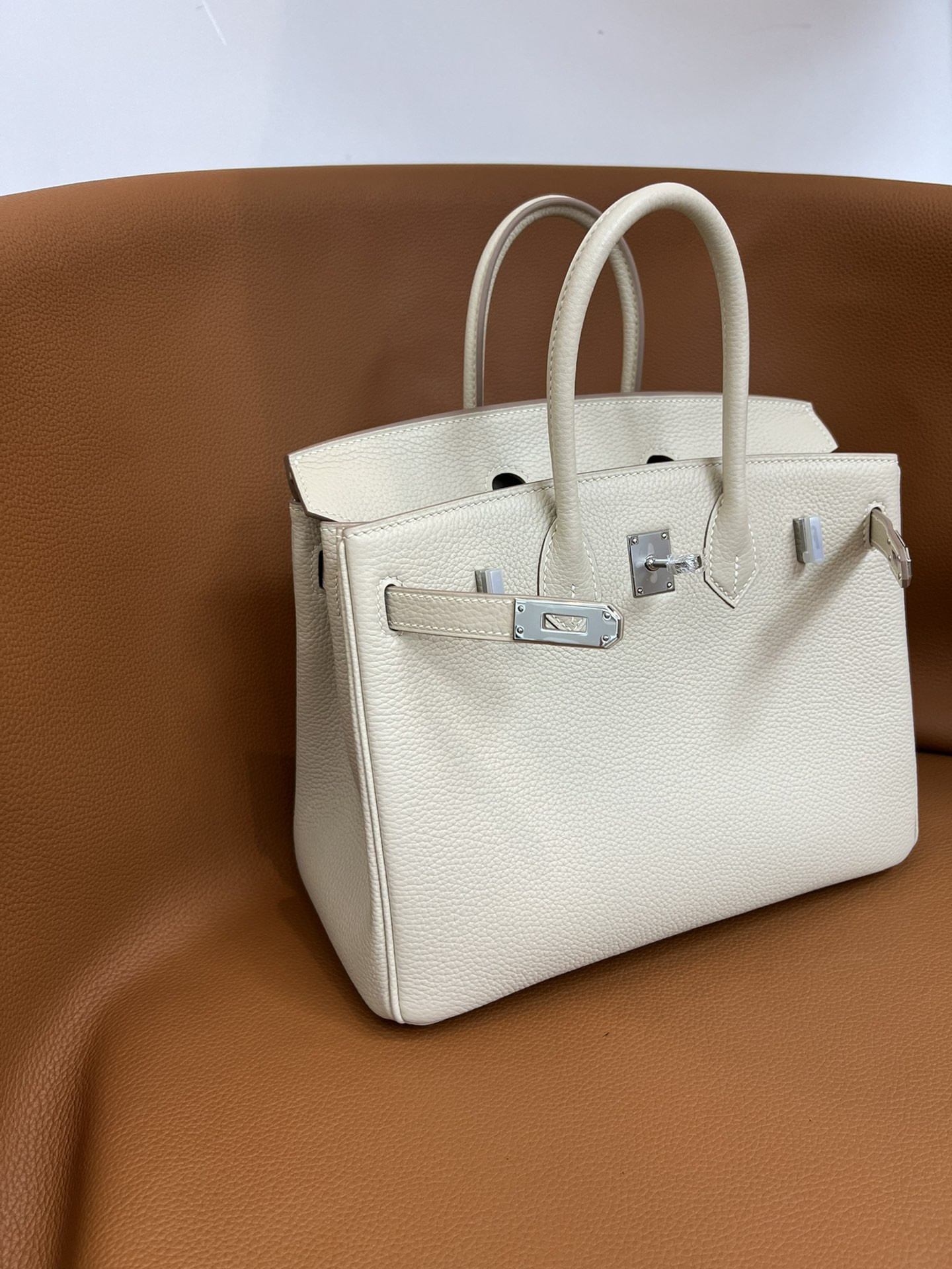 H**mes BIRKIN Silver 25 30 35