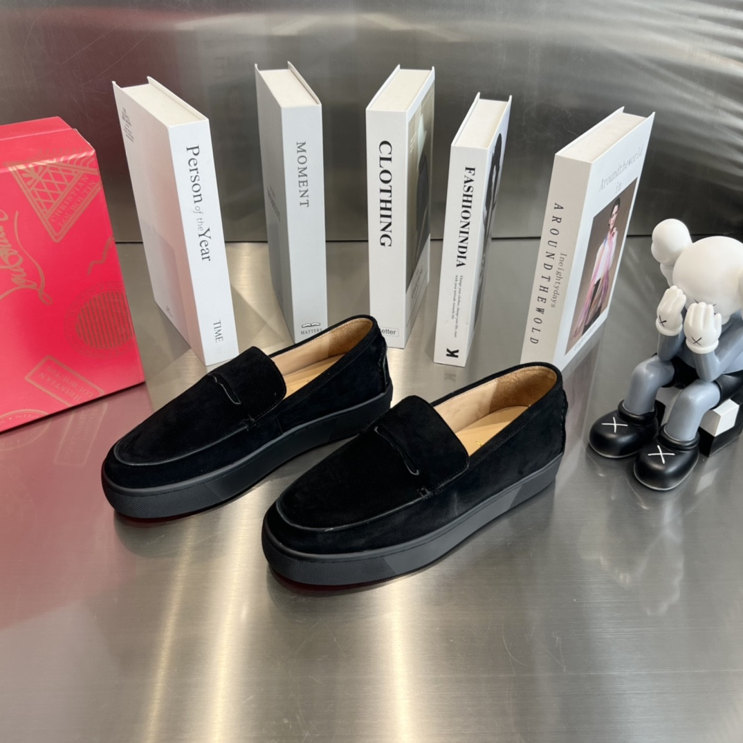 ua Ch**an louboutin thick-soled loafers