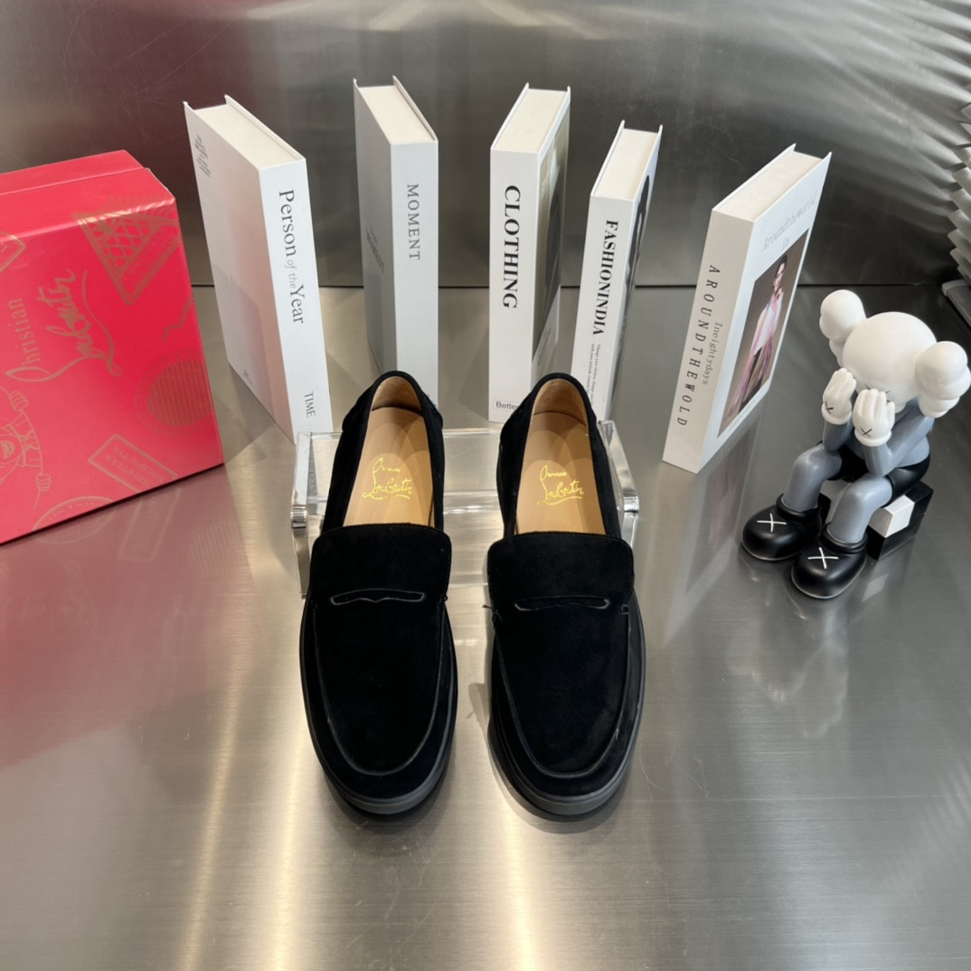 ua Ch**an louboutin thick-soled loafers