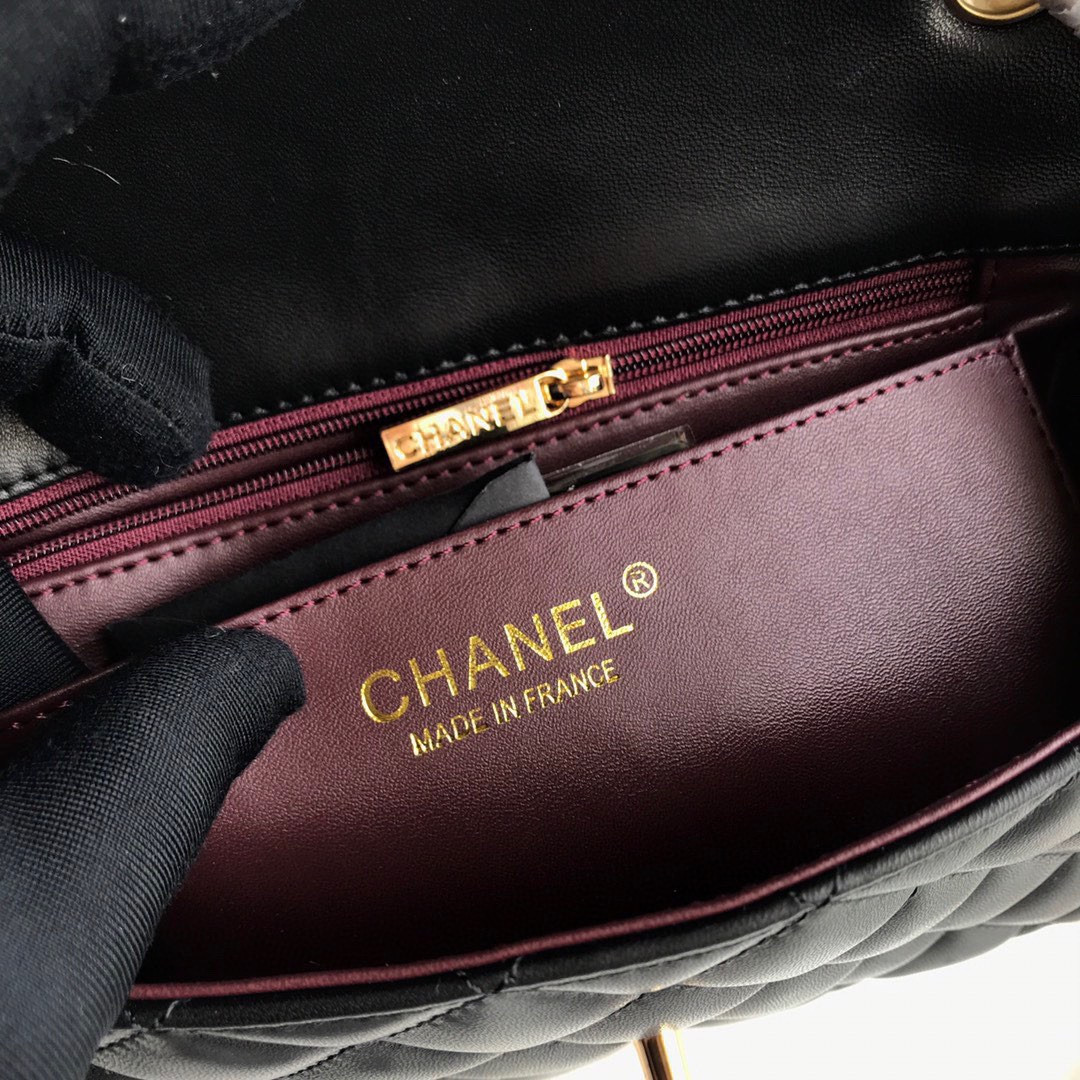 Ch*el mini flap bag 12 × 20 × 6 cm