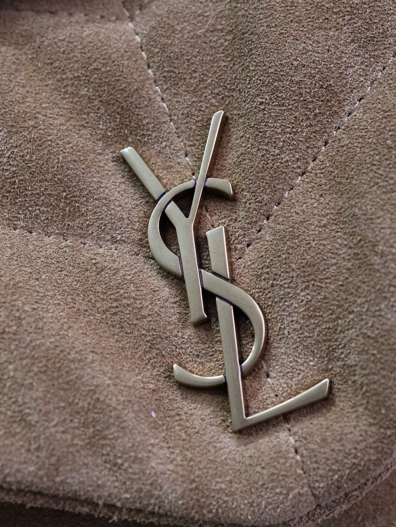 Y*L loulou mini puffer (suede)  23×15.5×8.5cm