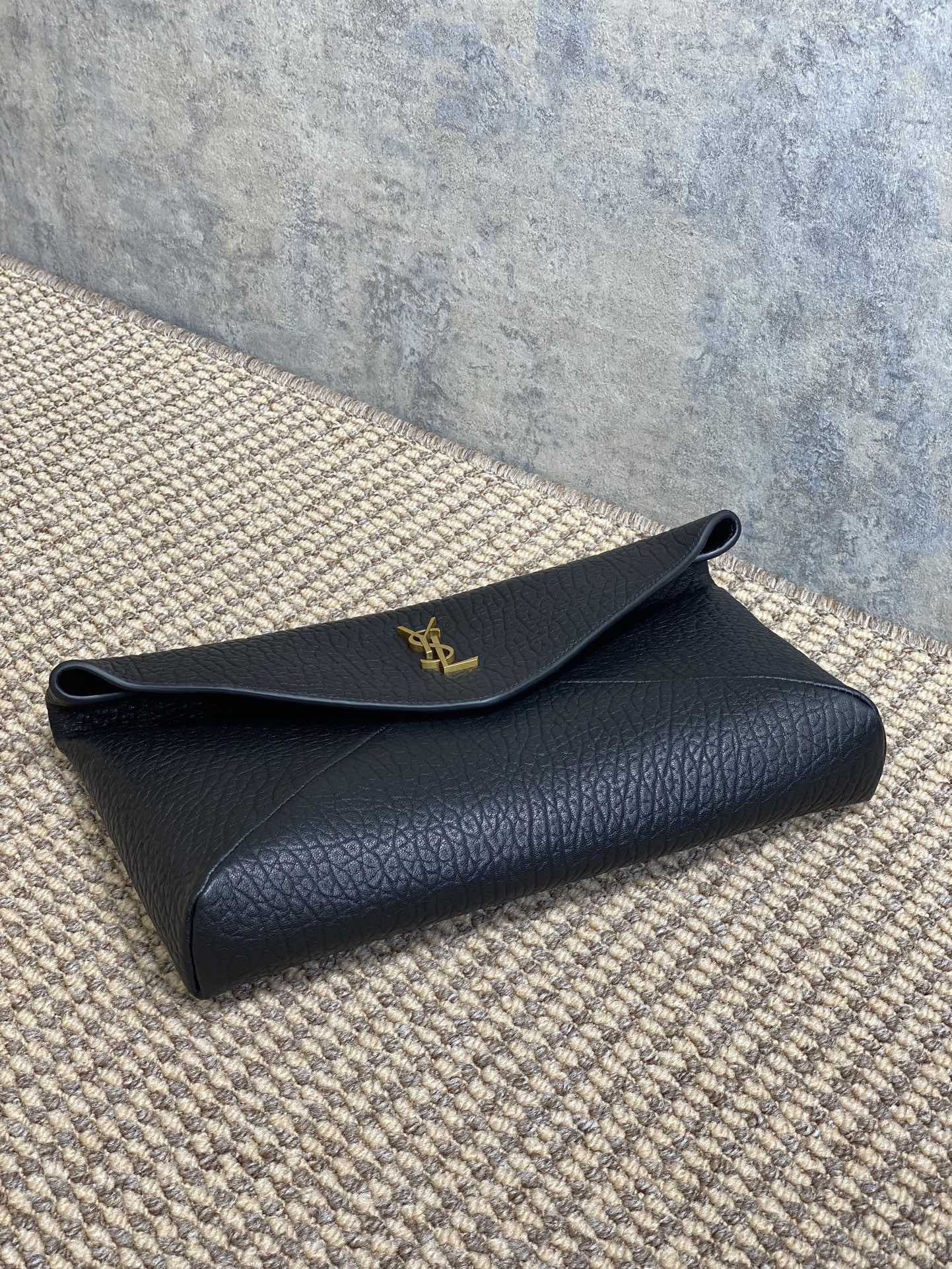 Y*L cassandre large envelope pouch in lambskin 29.5x18x4.5cm